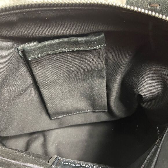 Carla Mancini black metallic silver Medium Satchel bag silver tone hardwares - Picture 10 of 15